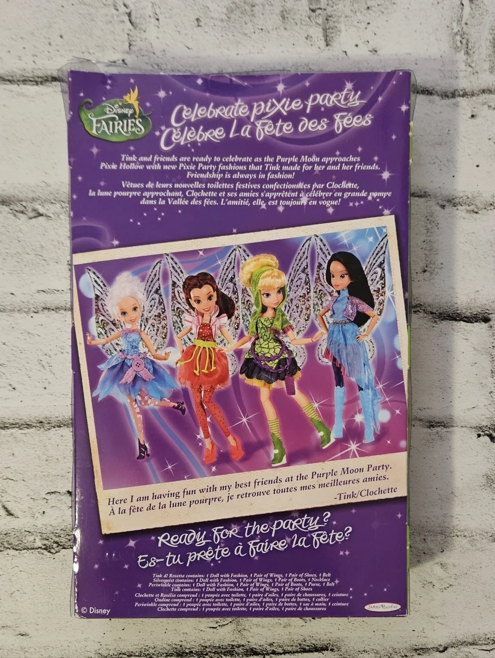 Disney Fairies Tinker Bell Doll Fully Poseable Jakks NIB